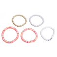 thumbnail image 4 of 1 Pulsera de cuentas coloridas Pulsera de vinilo africano para mujer Pulsera de hilo con cuentas, 4 of 5
