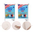 thumbnail image 3 of Rdsfhsp Linen Garden Flag Happy Labor Day Worker Crowd Patriotic Farmhouse Yard Decor American Celebration Outdoor Porch Banner Double Sided Decoration 12x18, 3 of 5