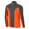 thumbnail image 3 of Men's Colosseum Orange/Charcoal Oklahoma State Cowboys Two Yutes Raglan Quarter-Zip Windshirt, 3 of 3