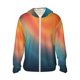 thumbnail image 1 of Fotbe yellow orange and teal Chaqueta con Protección Solar UPF 50+ para Hombre y Mujer, Camisa con Capucha y Bolsillos-Large, 1 of 7