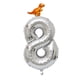 thumbnail image 3 of Globo de Número con Mini Dragón Duradero y Reutilizable Adornos de Partido Boda 8, 3 of 6
