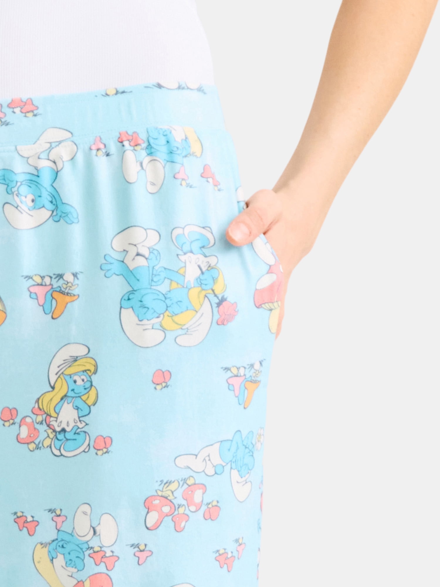 Smurf Women’s and Women’s Plus Print Sleep Pants, Sizes XS-3X