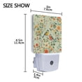 thumbnail image 4 of Yayeee LED Plug in Night Light for The Home with Auto Dusk to Dawn Light Sensors, 2 Pack, Green Floral Pattern, 4 of 6