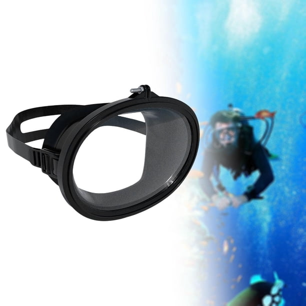 Gafas de buceo antivaho, gran , a prueba de fugas, gran volumen, máscara de snorkel compacta marco de polipropileno negro