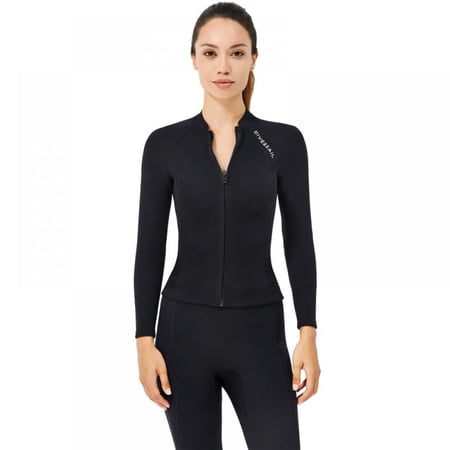 Wetsuits Top Jacket Vest Mens Women 2mm Neoprene Long Sleeve/3mm Sleeveless Shirt Front Zip Sports XSPAN for Scuba Diving Surf Swimming Snorkel Suit