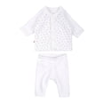 thumbnail image 1 of Conjunto Baby Creysi Unisex 6 Meses Estampado Estrellitas Blanco 2 Pzas, 1 of 3