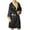 Black, variant on Bovxnpu Mens Bathrobes, Men's Lightweight Bathrobe Spa Bath Robe for Men Soft Loungewear Nightwear