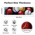 thumbnail image 2 of Baseball Rectangular Kitchen Rug, 15.7"x59", Washable, , Absorbent - Kitchen Mats, Mat, Rug, 2 of 6