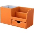 thumbnail image 2 of 4 Multi-functional Compartments Desk Organizer (Orange), 2 of 4