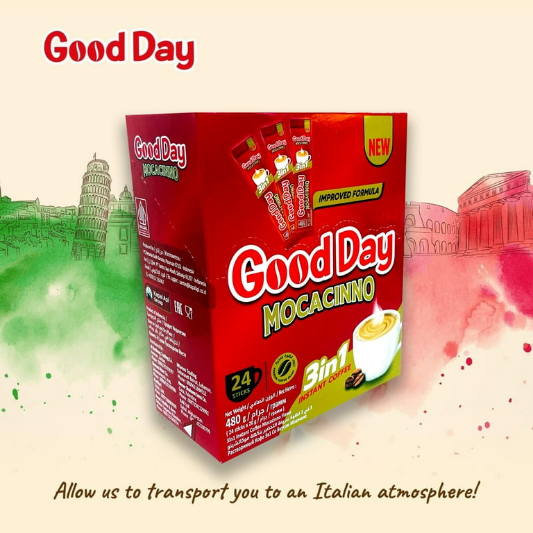 Good Day Mocacinno 3in1 Instant Coffee 24 Sticks 480 g - Walmart.com
