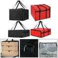 thumbnail image 6 of Insulated Pizza Delivery Bag for Hot Items - Large Capacity Black and Red, 6 of 7