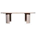 thumbnail image 3 of Bennett 58 in. Wood Coffee Table - Modern Elegance in Oak White Finish, 3 of 6