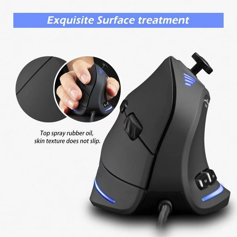マウス Zeiwohndc Corded Vertical Ergonomic Mouse Programmable Buttons