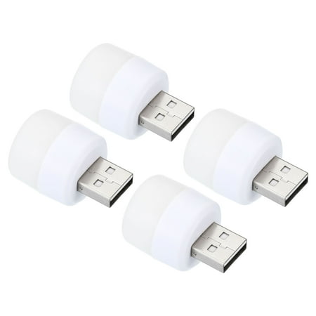

Uxcell Portable 1W USB Plug in LED Bulb Mini USB Night Light Blue 4 Pack