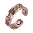 thumbnail image 2 of Anillo magnético de cobre antiguo puro, creativo y personalizado, con energía magnética. Pulsera con anillo abierto magnético., 2 of 2