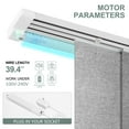 thumbnail image 3 of Yoolax Motorized Sliding Panel Track Blind Blackout Smart Vertical Blinds Electric Window Shade with WiFi Hardwire Power Motor for Patio Glass Door(Blackout Fabric-Light Grey,78"W x 84"H), 3 of 7