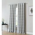thumbnail image 2 of Inspired Surrounding Single Window Panel with Rod Pocket, Grey Jacquard, 2 of 9