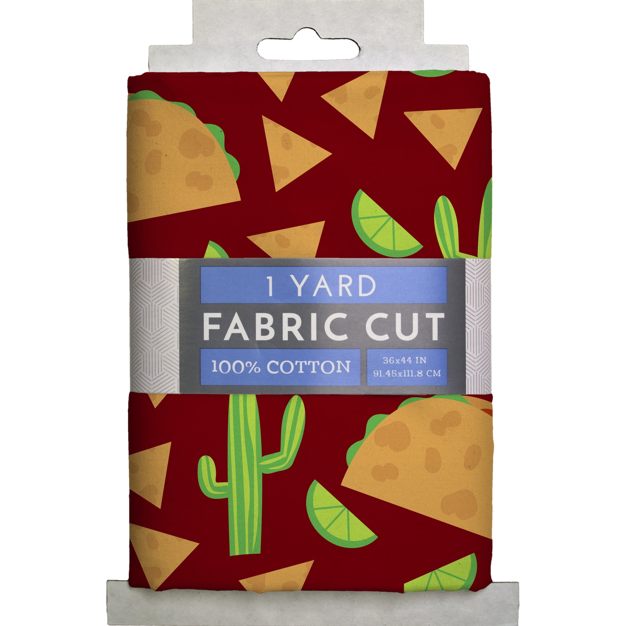 David Textiles, Inc. 36" x 44" 100% Cotton Taco Toss Precut Sewing & Craft Fabric, Brown