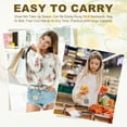 thumbnail image 5 of Uxcell Mini Handbag Keychain for Women, PU Leather Cute Bag Creative Keyrings Black, 5 of 7