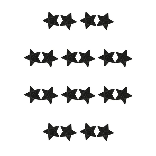 Sonducket 1 par de empanadas, cubiertas para pezones, sujetador de encaje autoadhesivo desechable, suministros de estilismo fiables, ocultando KYlace estrella negro 10Conjunto