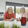 thumbnail image 4 of Moss & Stone Electric Coffee Percolator, Red Body with Stainless Steel Lid Coffee Maker, Percolator Electric Pot, Red Camping Coffee Pot 10 Cups, 4 of 7