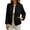 Black, variant on Women Lightweight Parka Winter Warm Jacket Quilted Puffer Coat Pleats Outwear Zip Down Padded Jacket Crewneck Peacoat Casual Relaxed Overcoat(White,L)