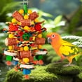 thumbnail image 4 of Bird Toys, Parrot Toys for Large Birds,Natural Corn cob and Loofah Slices Bird chew Toys for African Grey Parrots, Macaws, Cockatoos, Amazon Parrot and other Small and Medium-Sized Parrot (Colorful), 4 of 8