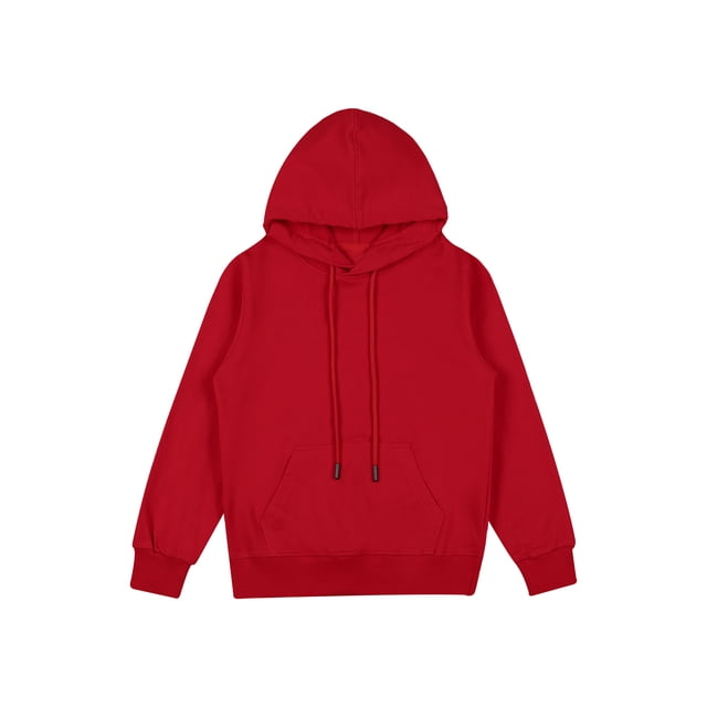 YONGHS Chandail à Capuche pour Enfants Garçons Filles Manches Longues avec Poches Rouge 110