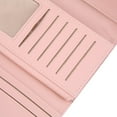 thumbnail image 2 of Women PU Leather Bowknot Button Card Coin Holder Cash Wallet Clutch Handbag, 2 of 5