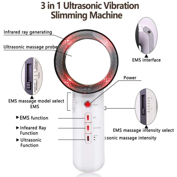 Body Slimming Device, 3 in 1 Ultrasonic Anti-Cellulite Body