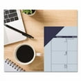 thumbnail image 2 of EcoTones Recycled Monthly Desk Pad Calendar, 18.5 x 13, Ocean Blue Sheets/Corners, Black Binding, 12-Month (Jan to Dec): 2026 | Bundle of 5, 2 of 4