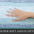 thumbnail image 3 of Ileading 2 Piece Bath Rug Set Microfiber Washable Non Slip Bathroom Rug and Mat Set, Light Blue, 3 of 7