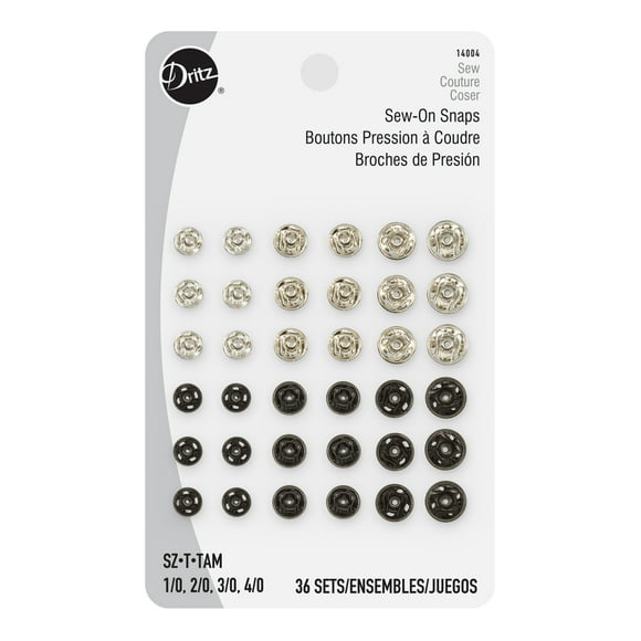 Dritz Sew-On Snaps, 36 Count