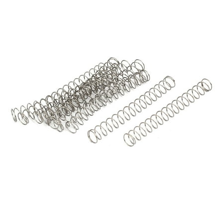 

0.4mmx6mmx50mm 304 Stainless Steel Compression Springs 10pcs