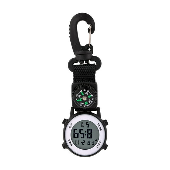 erfcxs Functional Outdoor Digital Clip Watch with Fob for Hiking and Adventure Timekeeping