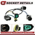 thumbnail image 4 of Conector de cableado de faros únicos para Chevy Silverado 1500 Crew Cab Pickup 4 puertas 2007-2013 No.15841609/25962806, 4 of 7