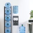thumbnail image 2 of Soporte para Botellas de Agua Smusei de 5 Galones con 5 Niveles Desmontables en Negro, 2 of 7