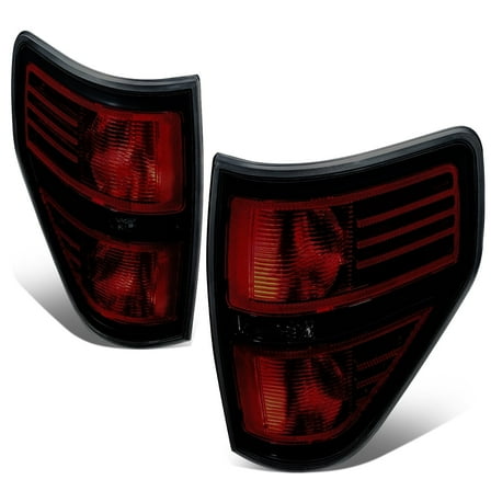 DNA Motoring For 09-14 Ford F150 OE Style Smoked Tail Light Brake Lamps Pair