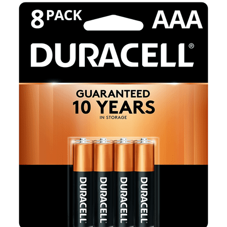 Duracell 1.5V Coppertop Alkaline AAA Batteries, 8 Pack