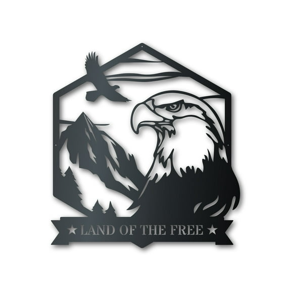 Bald Eagle Metal Sign 12
