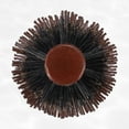 thumbnail image 3 of Unique Bargains Nylon Bristle Round Curling Hair Twill Comb Wood Handle Brown S 10 Row, 3 of 7
