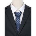thumbnail image 4 of INSPIRE CHIC Men's Dots Ties Self-Tied Necktie 3.1" Width Satin Tie for Wedding Classic Dark Blue One Size, 4 of 4