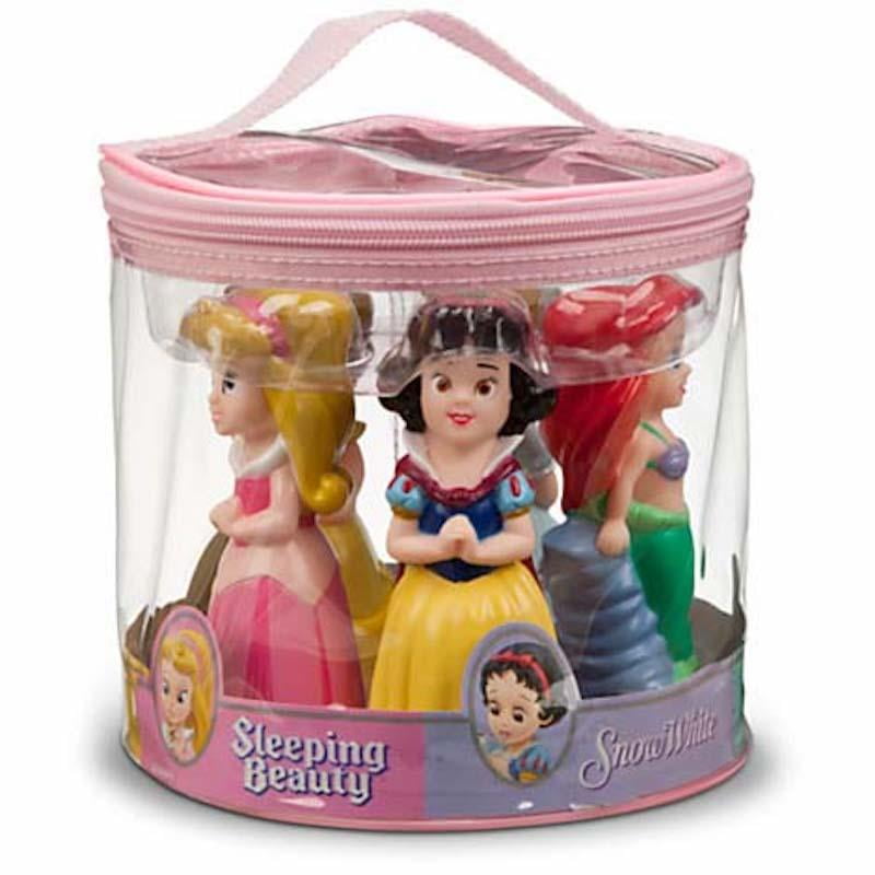 disney junior snow white cinderella aurora ariel belle bath toy set new