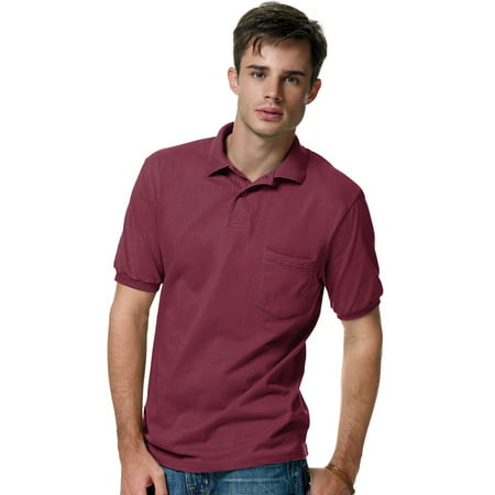 Cotton-Blend Jersey Men`s Polo with Pocket - Best-Seller, 0504,