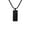black, variant on Men's Jewelry Minimalist Cracked Pattern Stainless Steel Geometric Shape Pendant Necklaces Hip Hop Retro Graduation Wedding Black