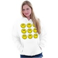 thumbnail image 4 of Positive Happy Faces Smile Emoticons Hoodie Sweatshirt Women Men Brisco Brands S, 4 of 6