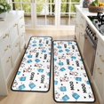 thumbnail image 4 of Kitchen Rugs Sets Of 2,White Cow Milk Box Moo Pattern Anti Fatigue Kitchen Mat Rugs Non Slip Washable,Decorative Kitchen Floor Mats for Kitchen,Sink,Laundry,17"x47"+17"x47", 4 of 5