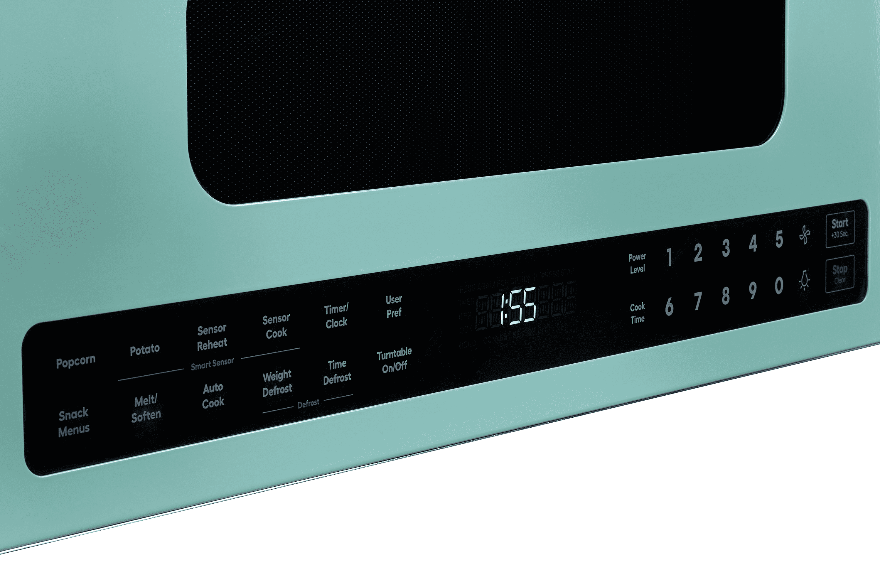 Unique Appliances 30' Classic Retro Over-The-Range Microwave, Ocean Mist Turquoise