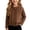 Coffee, variant on Rrxhxhs Cardigan for Girls Crew Neck Cable Knit Button Front Long Sleeve Warm Casual Cover Up