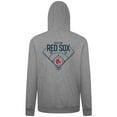 thumbnail image 3 of Men's Levelwear Gray Boston Red Sox Podium Primary Pullover Hoodie, 3 of 3